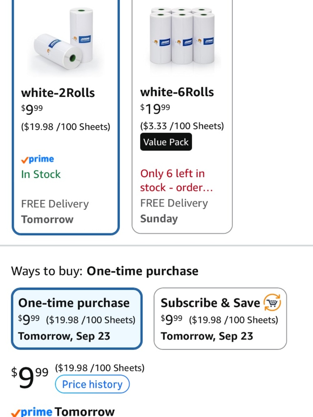 JADENS Bluetooth Thermal Label Printer, NEW - Picture 12 of 12
